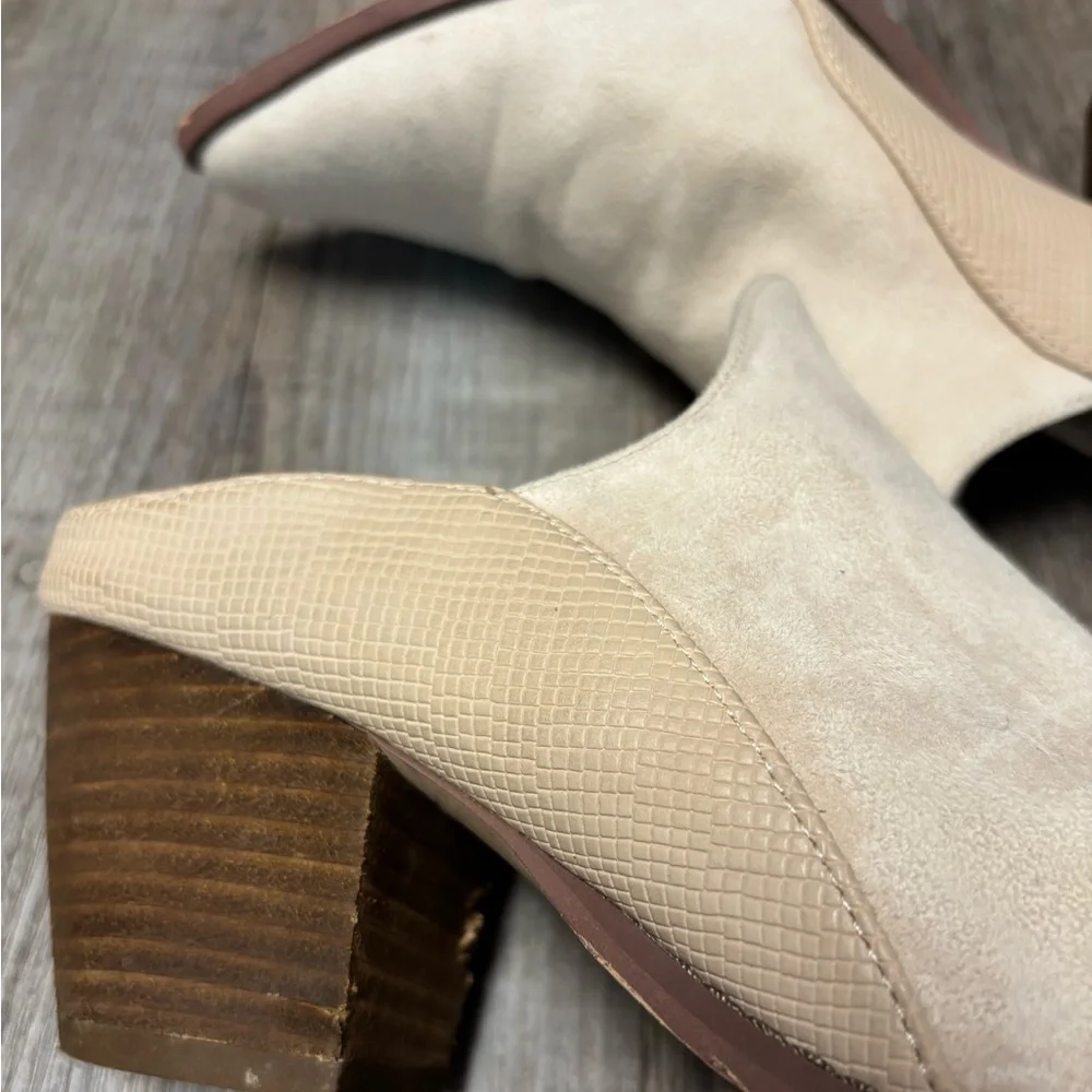 Coconuts by Matisse Leave It Suede Mule Cowgirl Booties